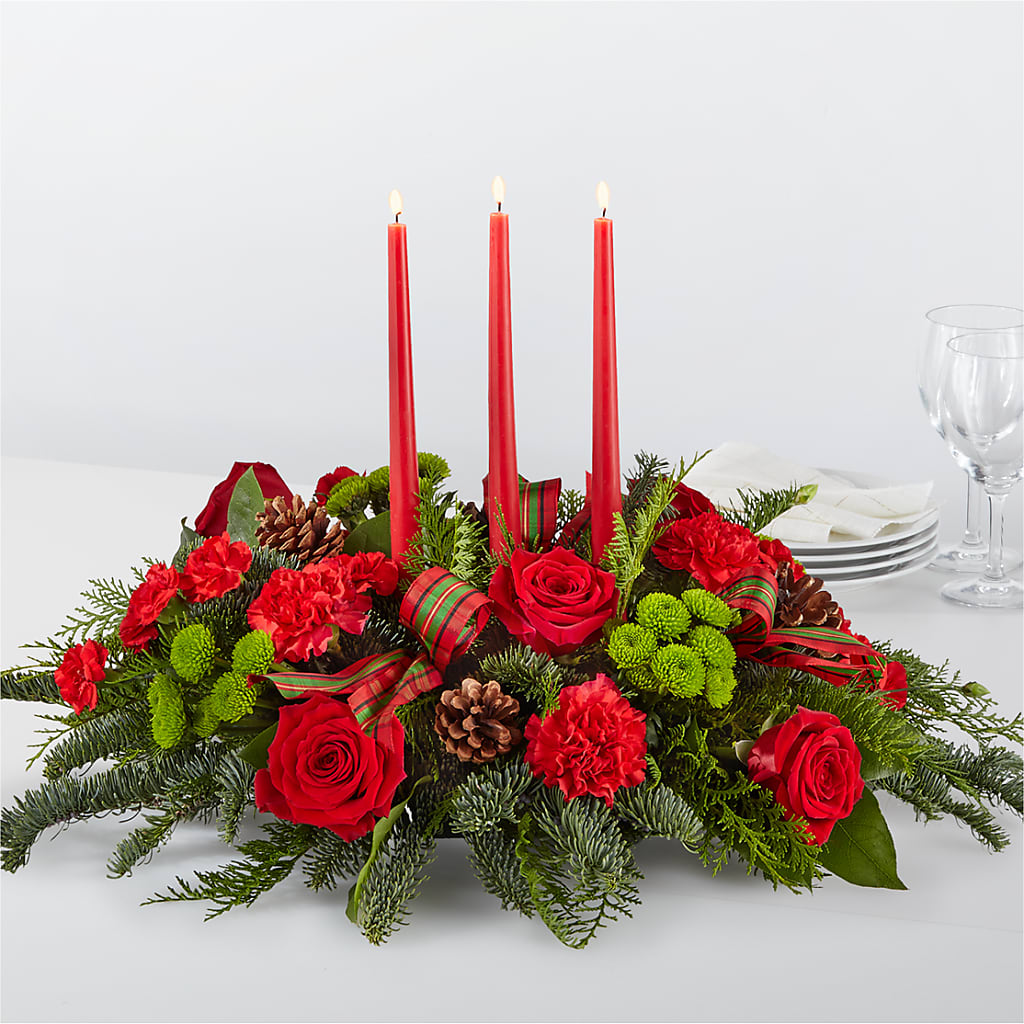 By the Candlelight Centerpiece – The Flower Basket, Lebanon MO