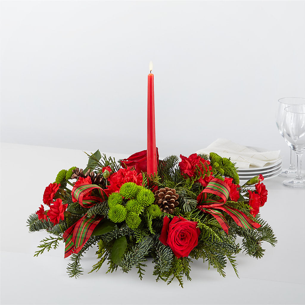 By the Candlelight Centerpiece – The Flower Basket, Lebanon MO