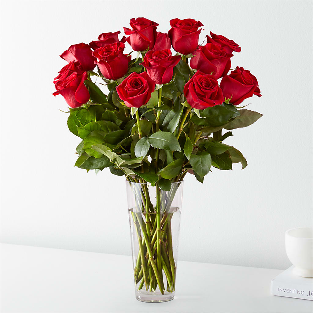 Long Stem Red Rose Bouquet – The Flower Basket, Lebanon MO
