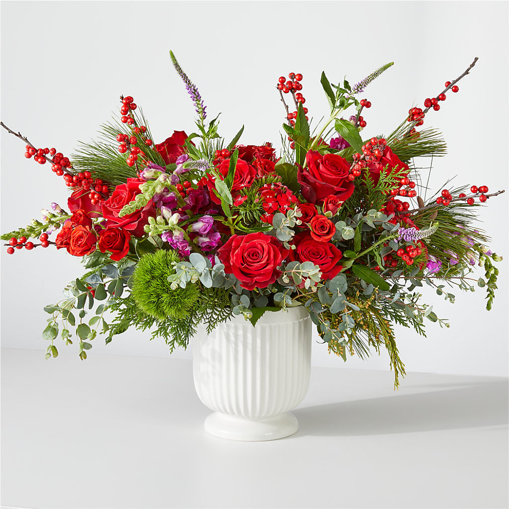 Big Red Bow Bouquet – The Flower Basket, Lebanon MO