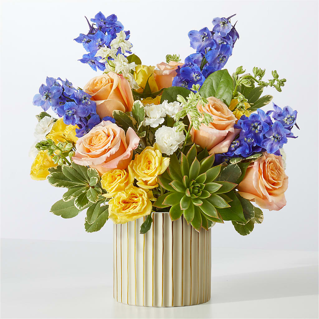 Cobalt Reverie Bouquet – The Flower Basket, Lebanon MO