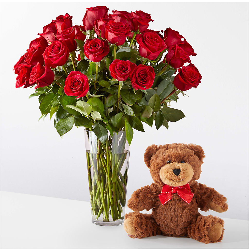 Romantic Long Stem Red Rose Bouquet Bundles – The Flower Basket, Lebanon MO