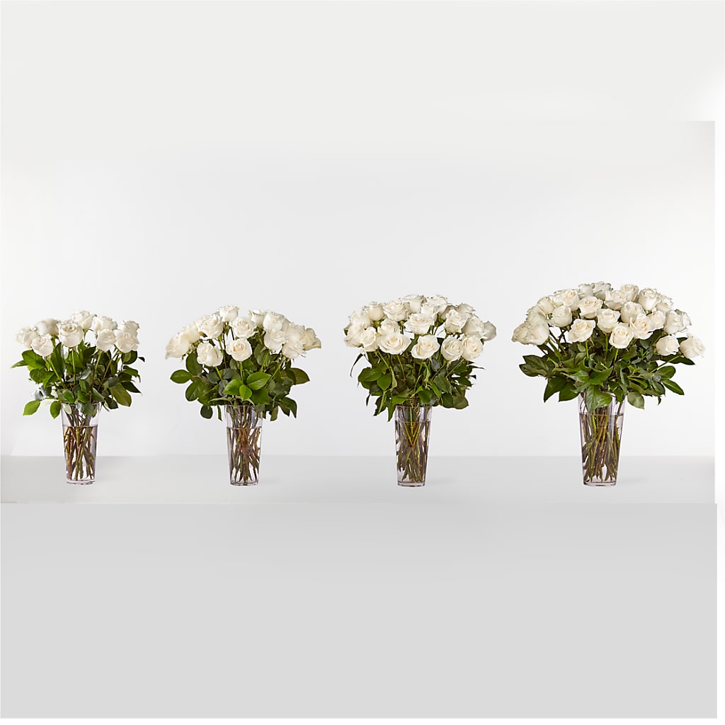 Long Stem White Rose Bouquet – The Flower Basket, Lebanon MO