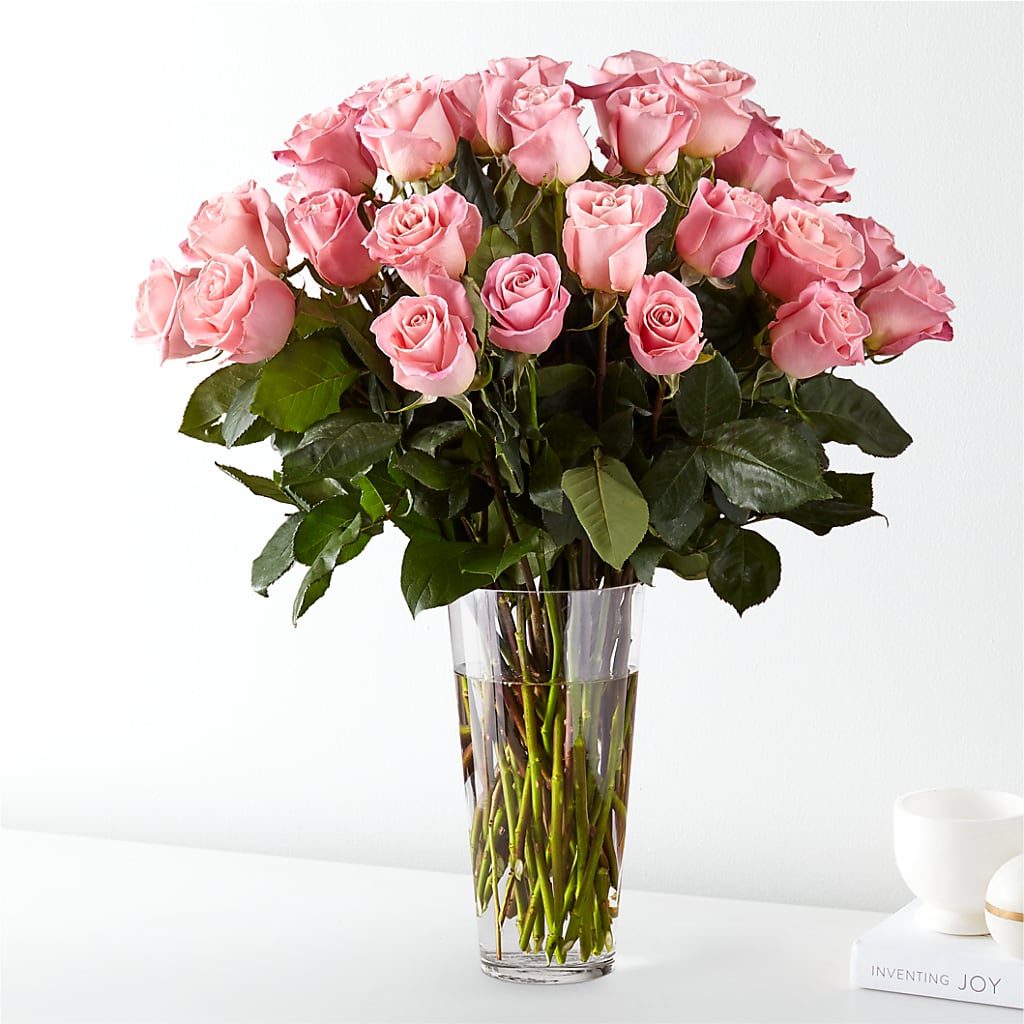 Long Stem Pink Rose Bouquet – The Flower Basket, Lebanon MO
