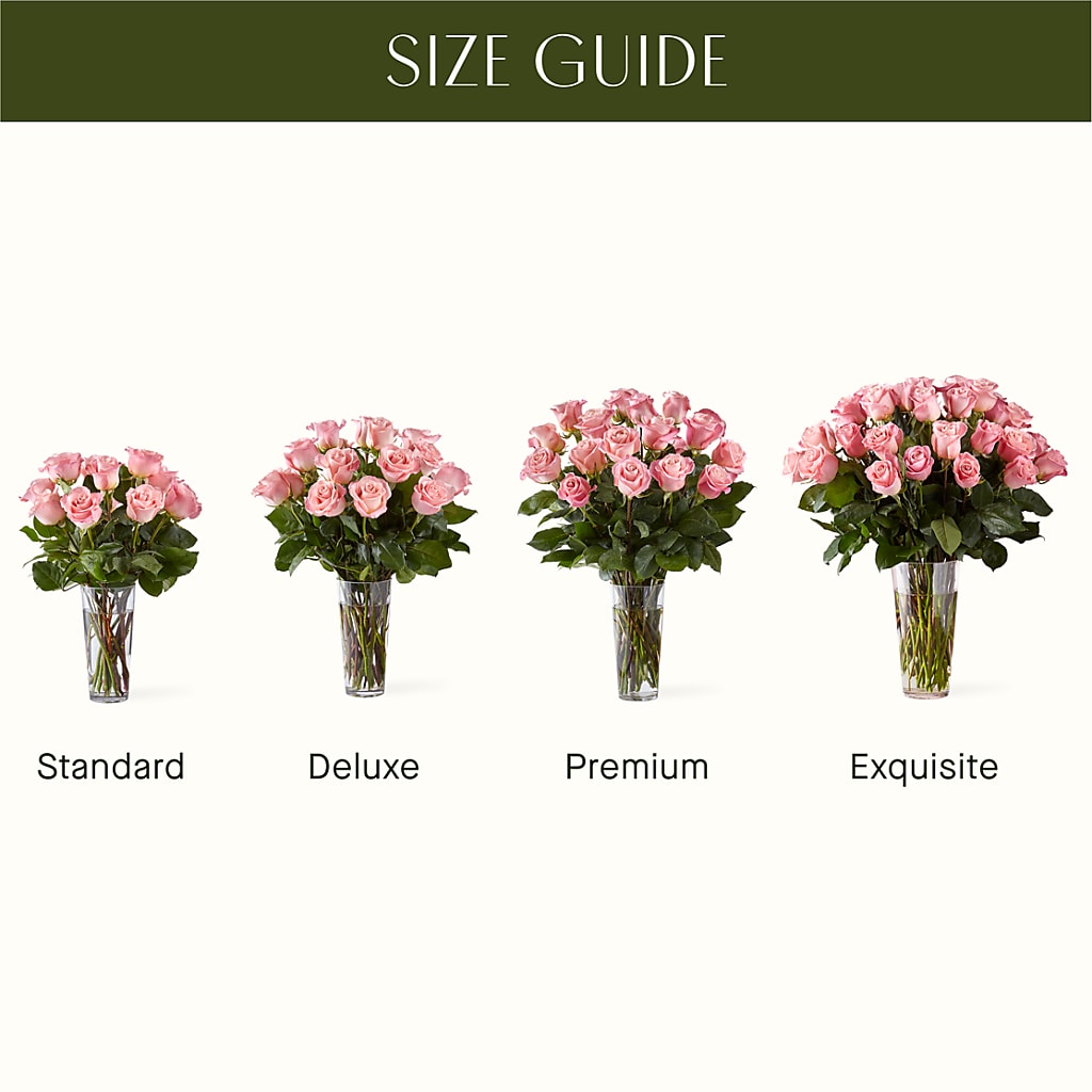 Long Stem Pink Rose Bouquet – The Flower Basket, Lebanon MO