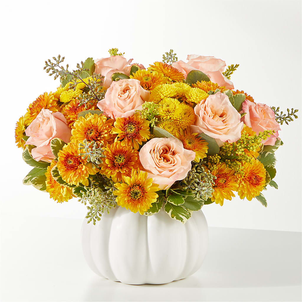 Peachy Pumpkin – The Flower Basket, Lebanon MO