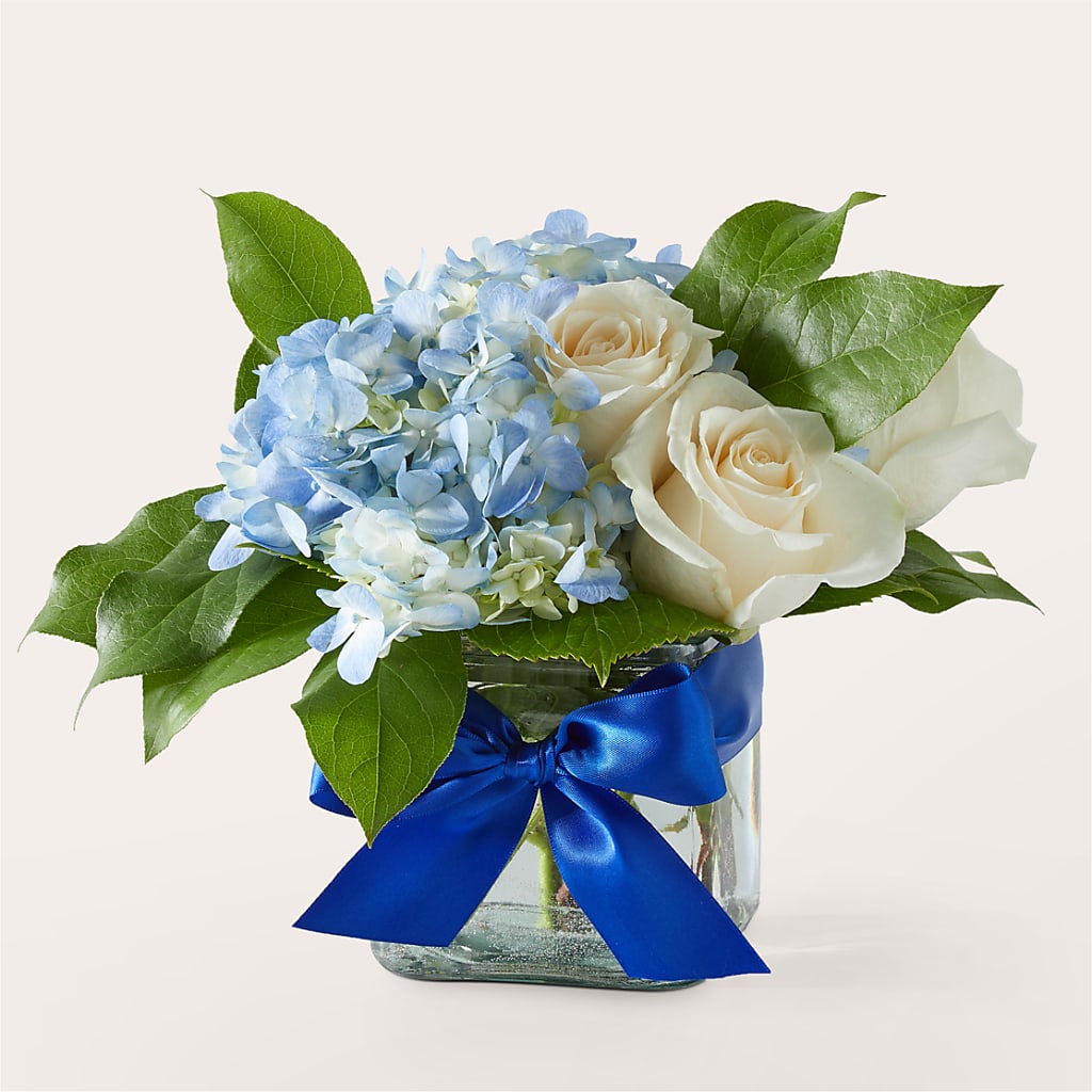 Sky Blue Delight Bouquet – The Flower Basket, Lebanon MO