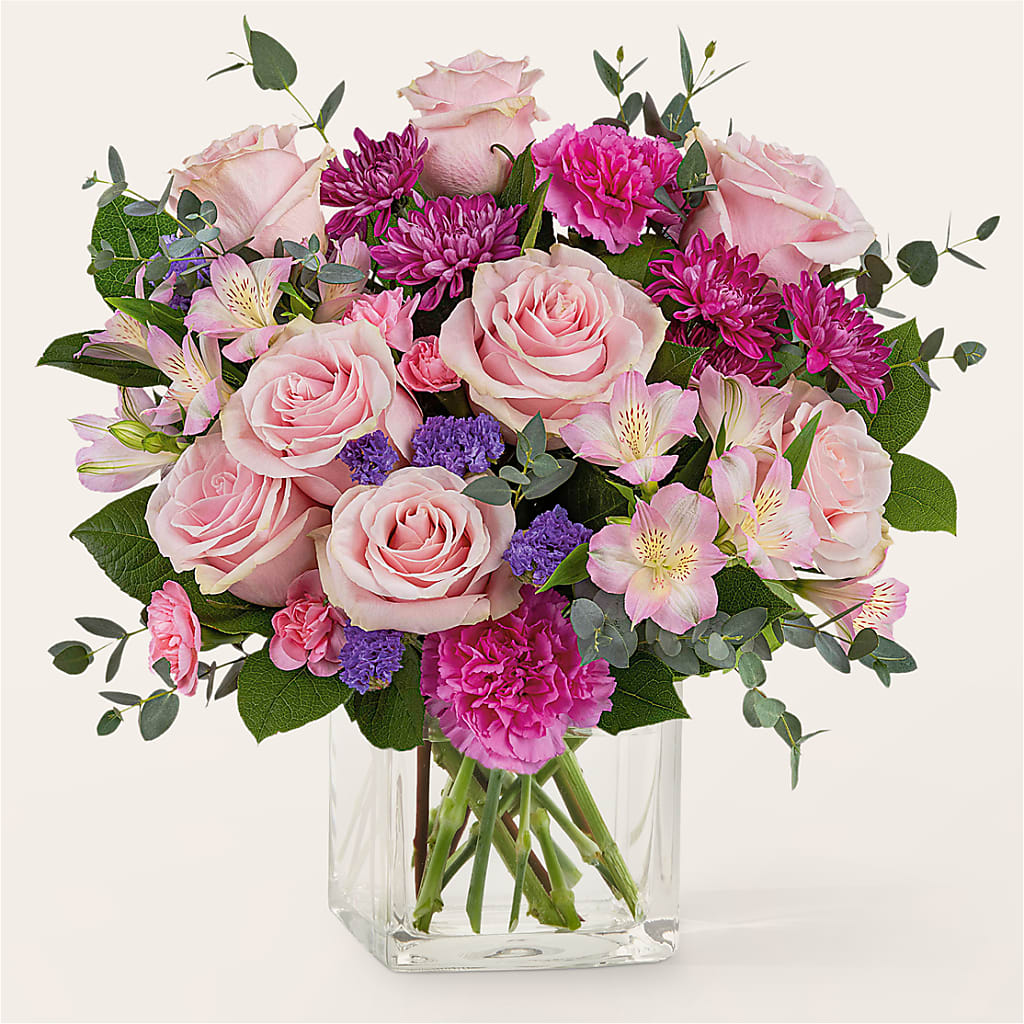 Rosy Radiance Bouquet – The Flower Basket, Lebanon MO