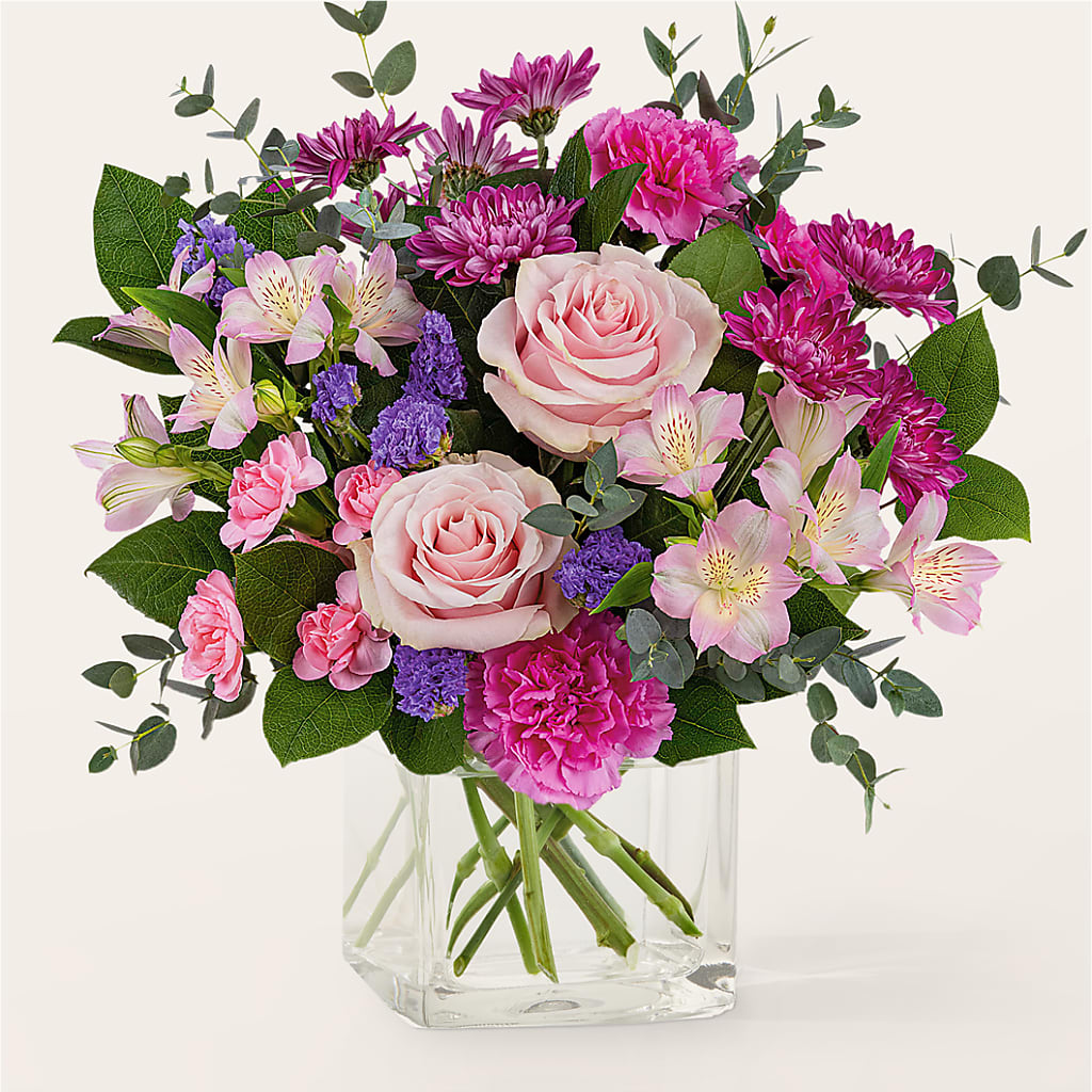 Rosy Radiance Bouquet – The Flower Basket, Lebanon MO