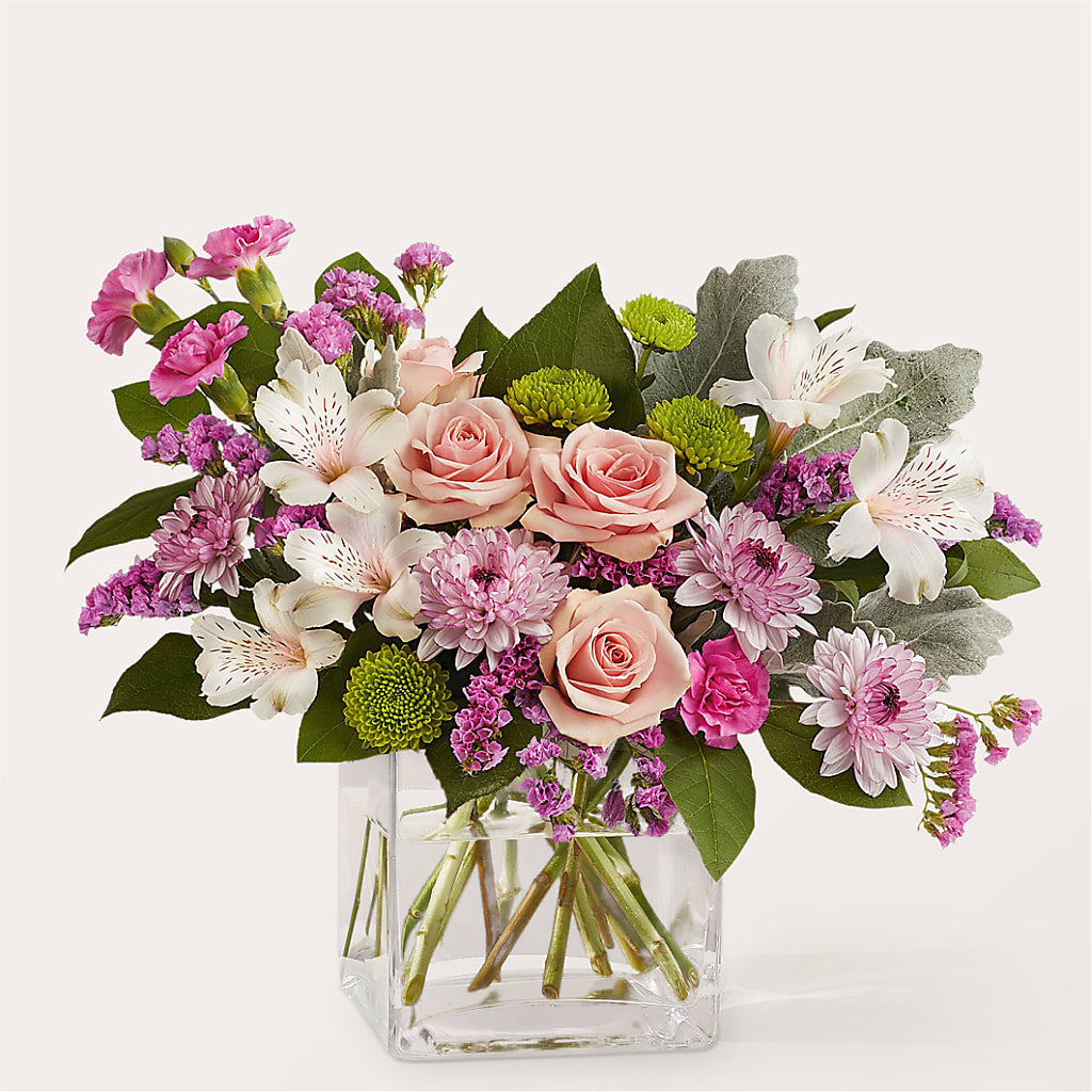 Pink Suede Bouquet – The Flower Basket, Lebanon MO