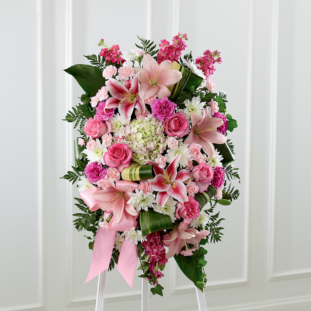 Comforting Standing Spray – The Flower Basket, Lebanon MO