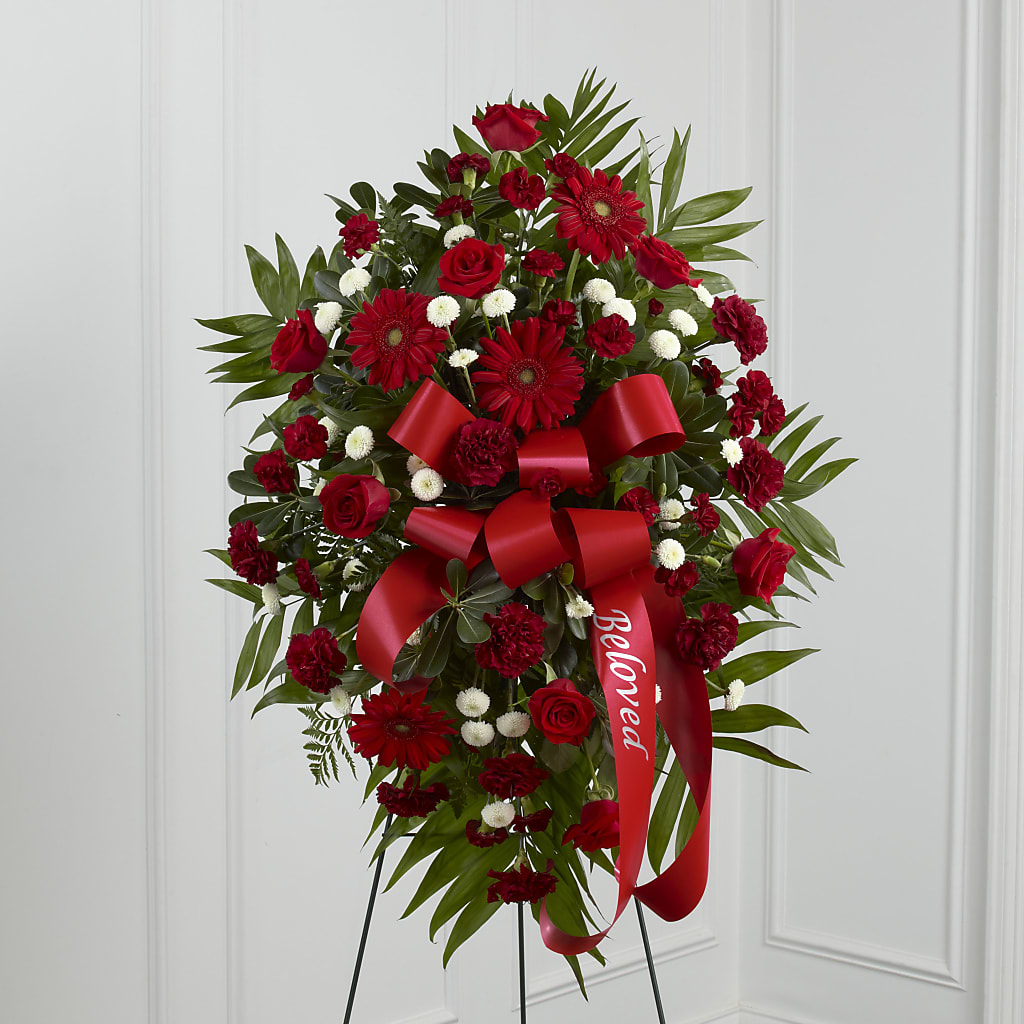Treasured Memories Standing Spray – The Flower Basket, Lebanon MO