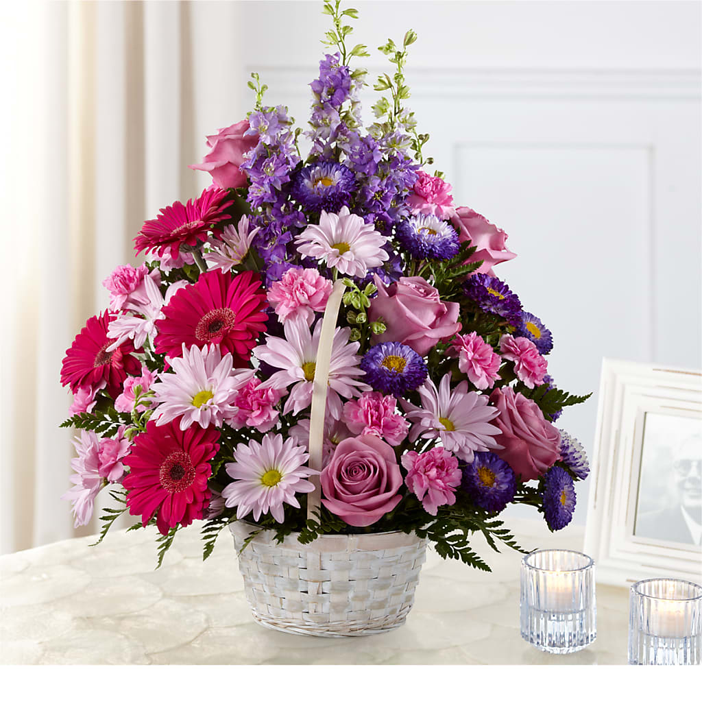 Pastel Peace Basket – The Flower Basket, Lebanon MO