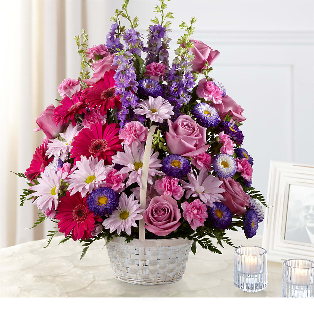 Pastel Peace Basket – The Flower Basket, Lebanon MO
