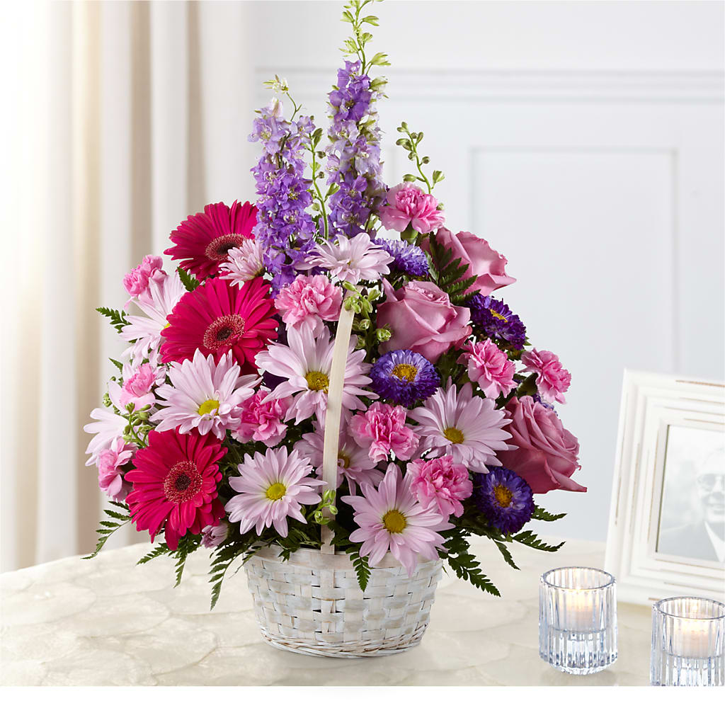 Pastel Peace Basket – The Flower Basket, Lebanon MO