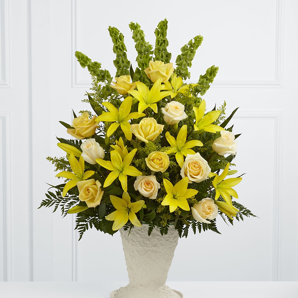 Golden Memories Arrangement – The Flower Basket, Lebanon MO