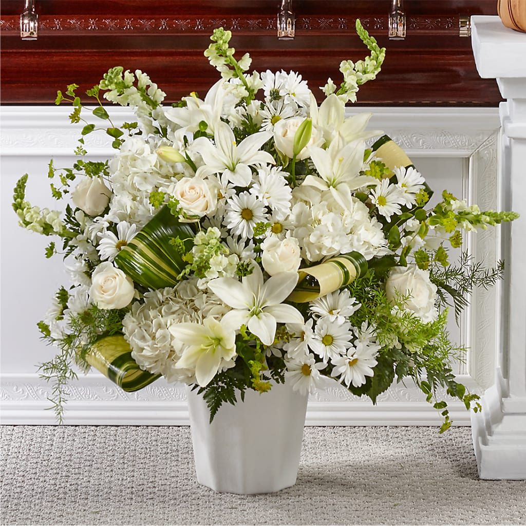 Thoughts of Tranquility Floor Basket – The Flower Basket, Lebanon MO