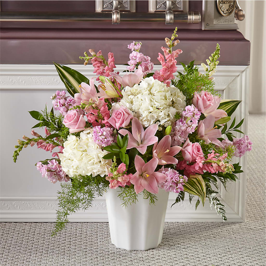 Simply Serene Floor Basket – The Flower Basket, Lebanon MO