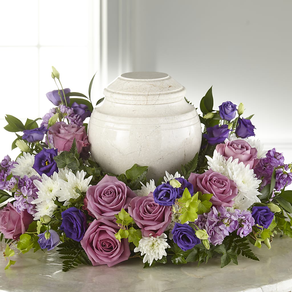 Blooming Sympathy Cremation Adornment – The Flower Basket, Lebanon MO