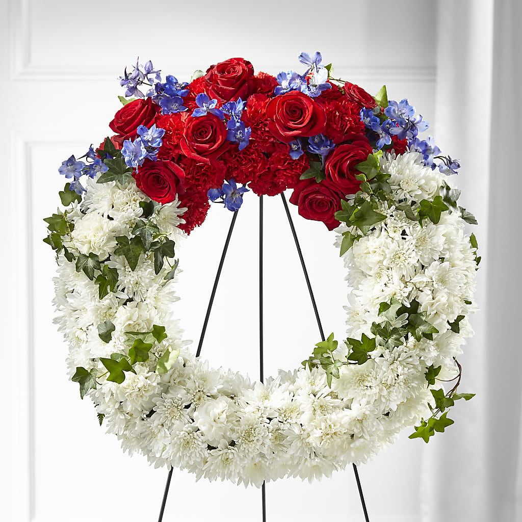 Patriotic Passion Wreath – The Flower Basket, Lebanon MO
