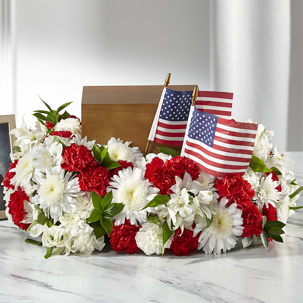 Spirit of Patriotism Cremation Adornment – The Flower Basket, Lebanon MO
