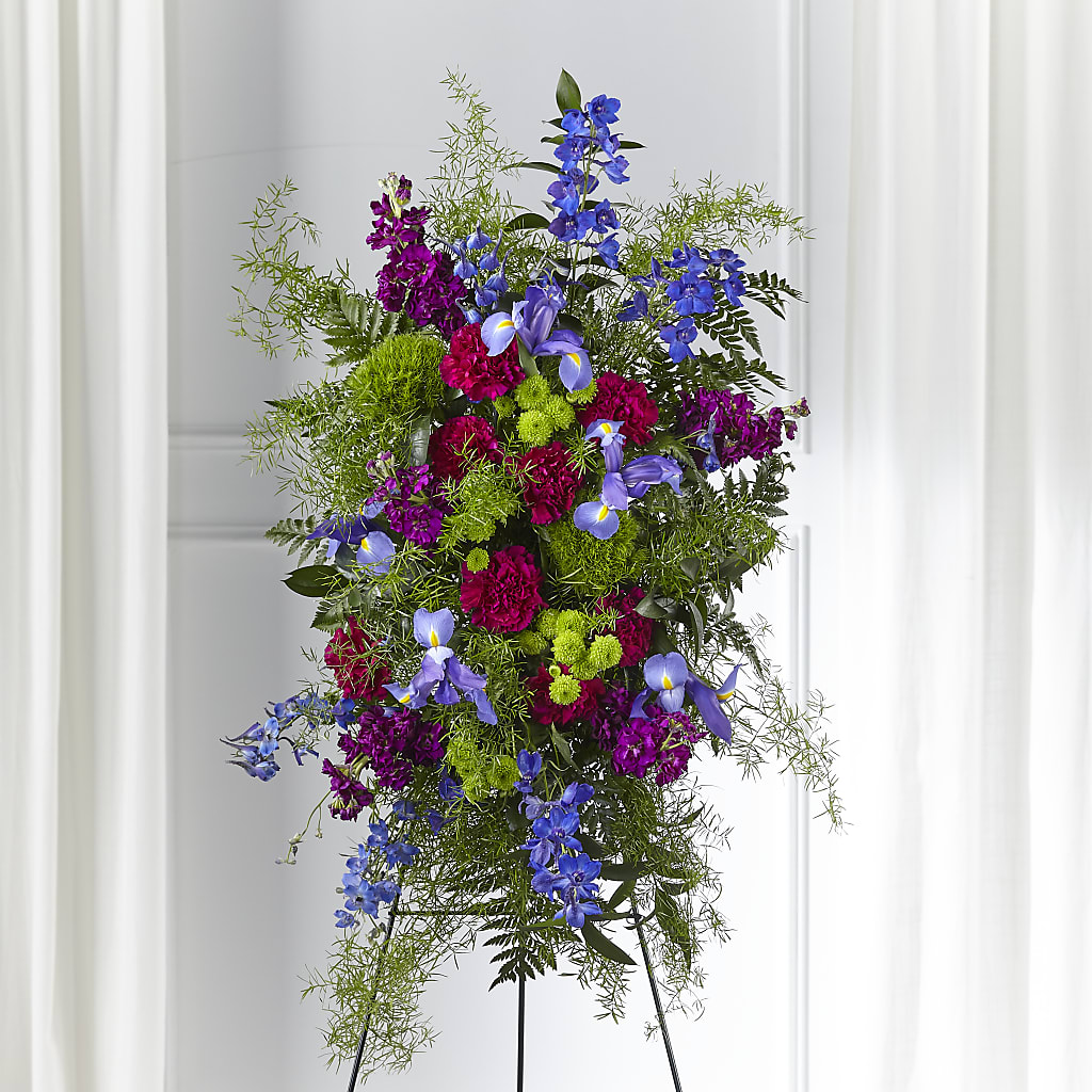 Heavenly Skies Standing Spray – The Flower Basket, Lebanon MO