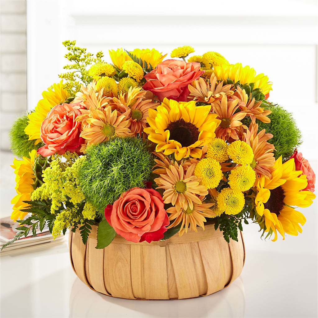 Harvest Sunflower Basket – The Flower Basket, Lebanon MO