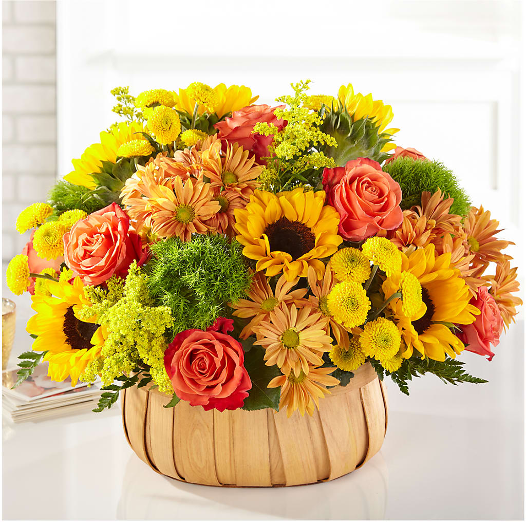Harvest Sunflower Basket – The Flower Basket, Lebanon MO