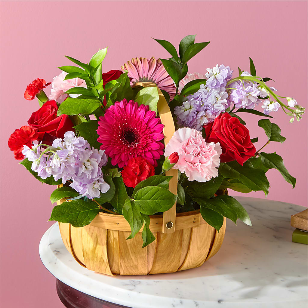 Pink Picnic Basket – The Flower Basket, Lebanon MO