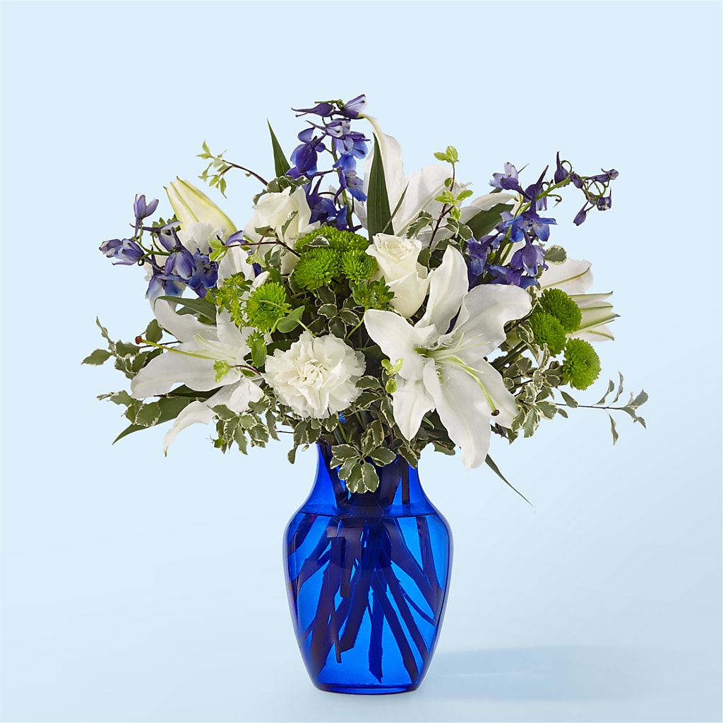 Santorini Bouquet – The Flower Basket, Lebanon MO