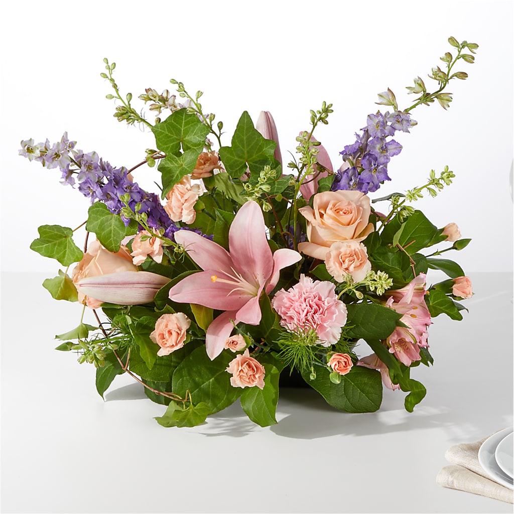 Blossom Time Centerpiece – The Flower Basket, Lebanon MO