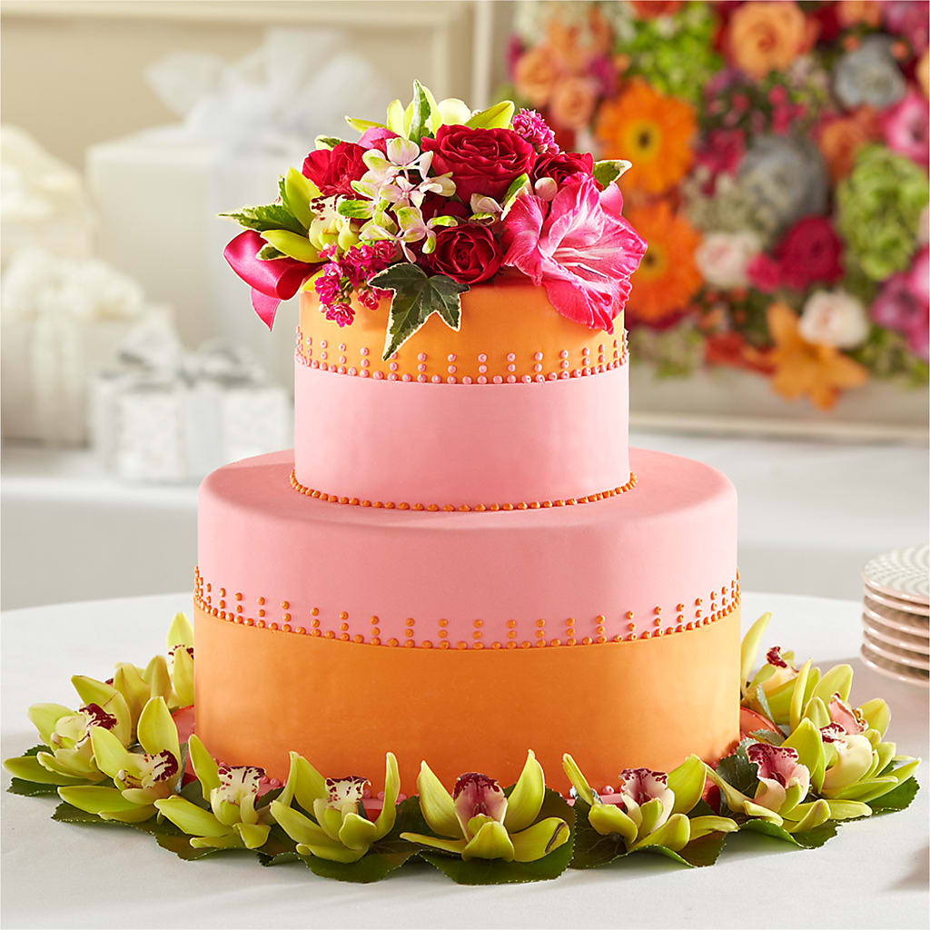 Sweet Citrus Cake Decor – The Flower Basket, Lebanon MO