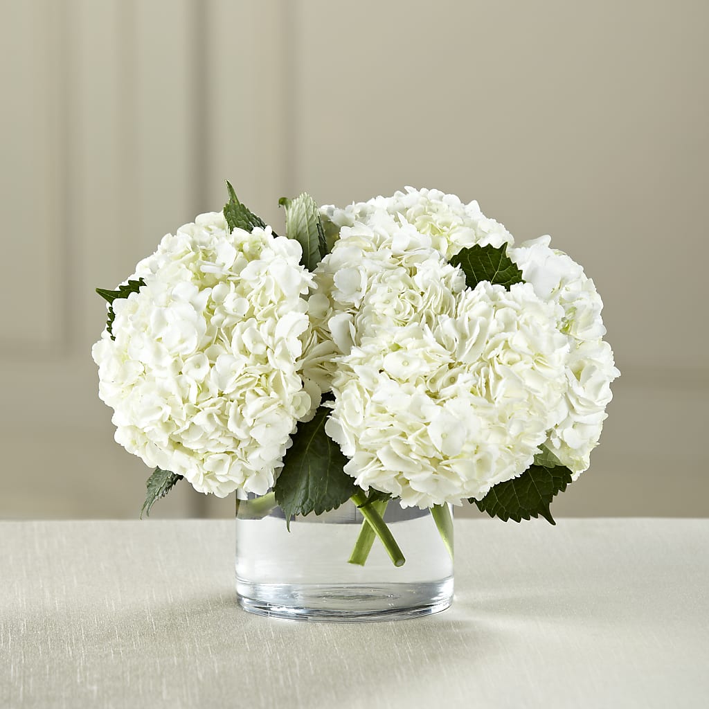 White Hydrangea Bouquet – The Flower Basket, Lebanon MO