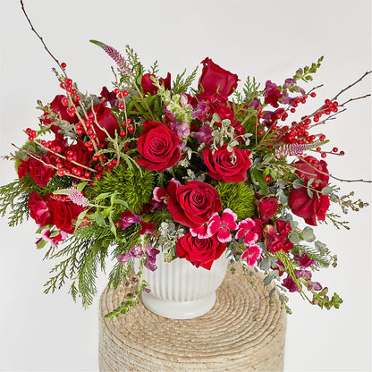 Big Red Bow Bouquet –  The Flower Basket, Lebanon MO