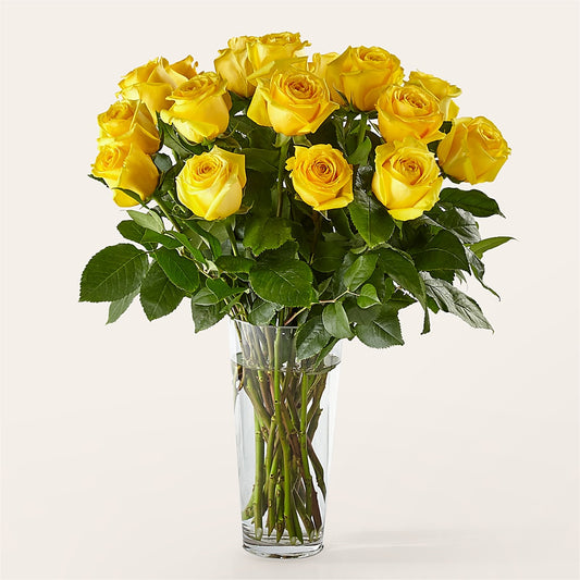 Long Stem Yellow Rose Bouquet –  The Flower Basket, Lebanon MO