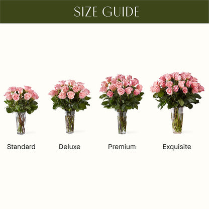 Long Stem Pink Rose Bouquet –  The Flower Basket, Lebanon MO