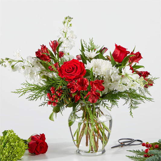 Merry Moment Bouquet – A Florist Original –  The Flower Basket, Lebanon MO