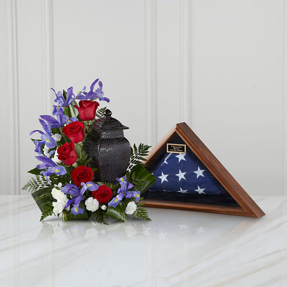 Patriotic Tribute Arrangement –  The Flower Basket, Lebanon MO