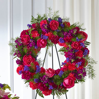 Calming Colors Wreath –  The Flower Basket, Lebanon MO