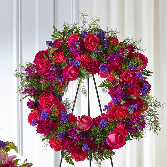 Calming Colors Wreath –  The Flower Basket, Lebanon MO