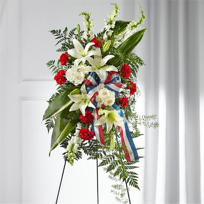 Stars of Life Standing Spray –  The Flower Basket, Lebanon MO