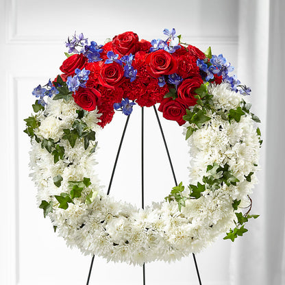 Patriotic Passion Wreath –  The Flower Basket, Lebanon MO