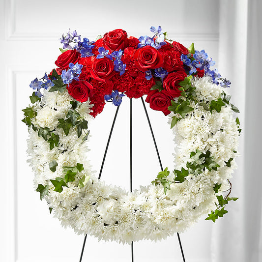 Patriotic Passion Wreath –  The Flower Basket, Lebanon MO