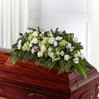Hopeful Gesture Casket Spray –  The Flower Basket, Lebanon MO