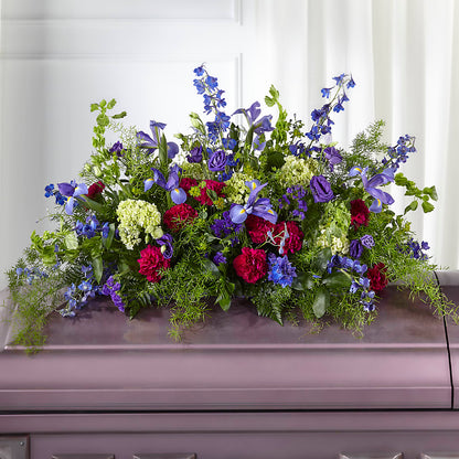 Always Treasured Casket Spray –  The Flower Basket, Lebanon MO