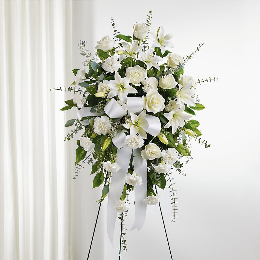 With Care Standing Spray –  The Flower Basket, Lebanon MO